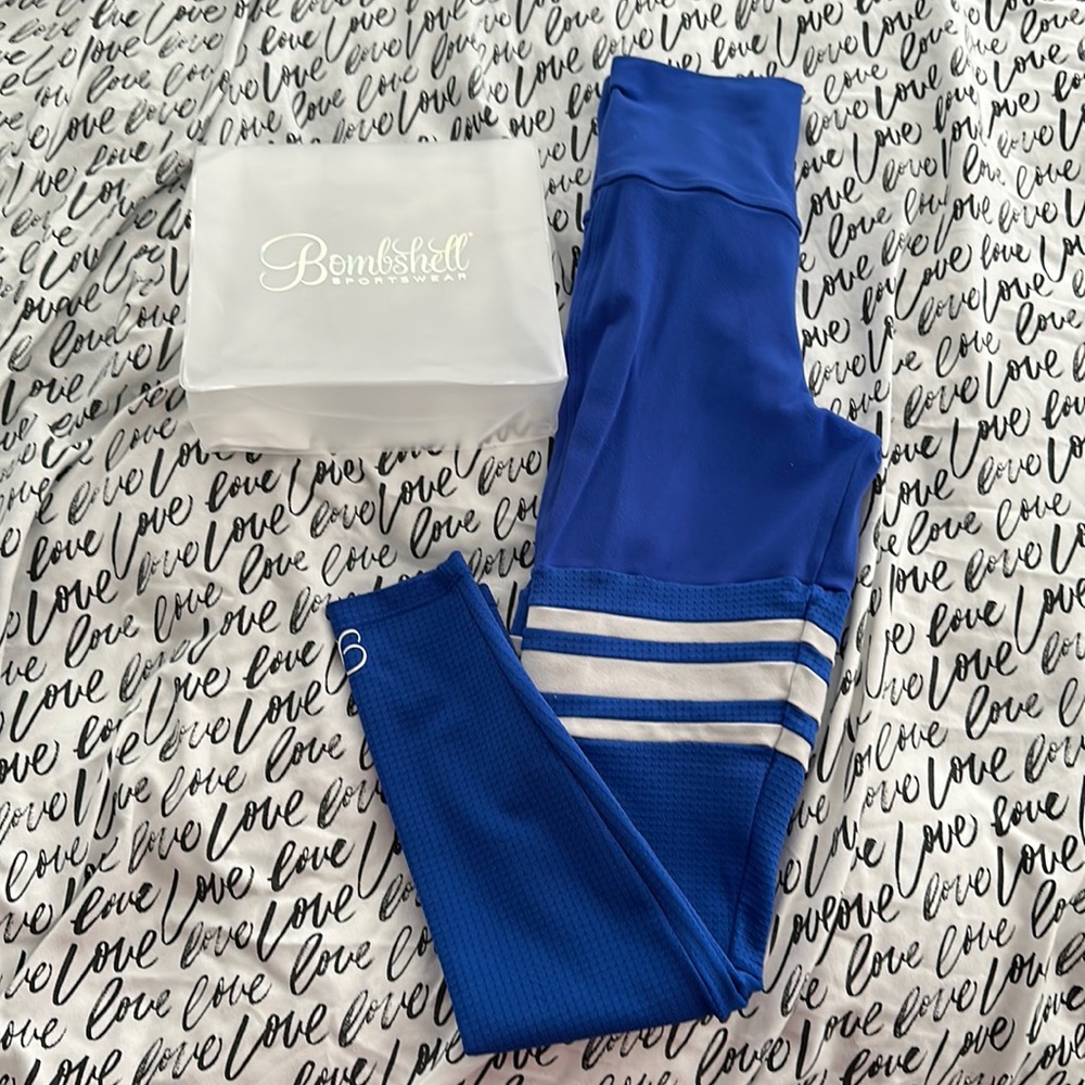 Bombshell Sportswear Thigh-Highs leggings blue XS